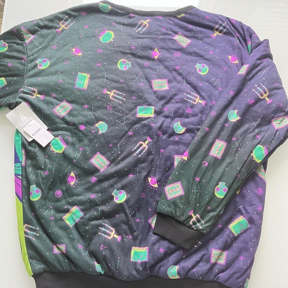 💜🎃  Disney Hocus Pocus. Sanderson Sisters/Binx long sleeve Reversible Sweater - Picture 9 of 15